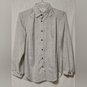 LeFOLIO Vintage White and Black Patterned Shirt